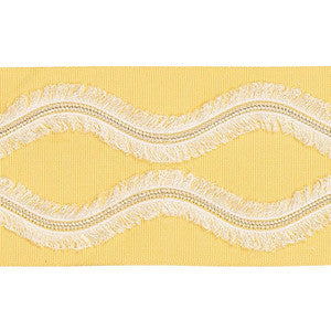 Ogee Embroidered Tape Yellow 74333 by Schumacher Trim
