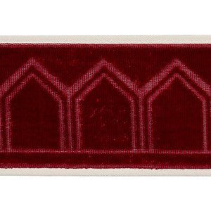 Vizier Velvet Tape Ruby 75735 by Schumacher Trim
