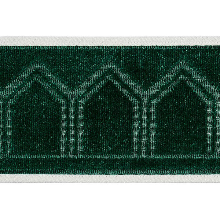 Vizier Velvet Tape Emerald 75737 by Schumacher Trim Cut & Patterned Velvets - Fabric Carolina -