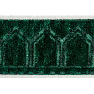 Vizier Velvet Tape Emerald 75737 by Schumacher Trim