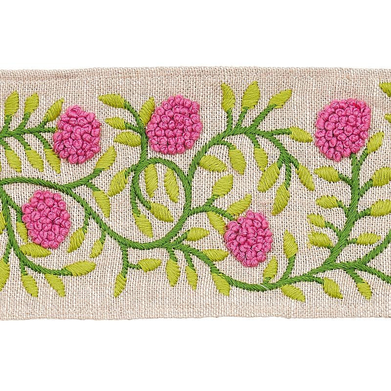 Ashoka Tape Orchid & Green 76295 by Schumacher Trim Rhapsody In Blue - Fabric Carolina -