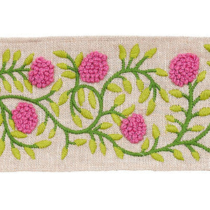 Ashoka Tape Orchid & Green 76295 by Schumacher Trim