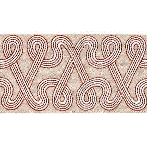 Freeform Embroidered Tape Clay 76734 by Schumacher Trim