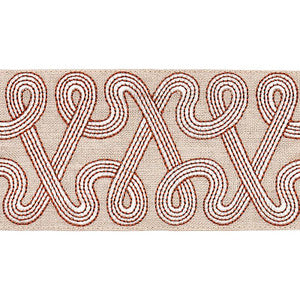 Freeform Embroidered Tape Clay 76734 by Schumacher Trim