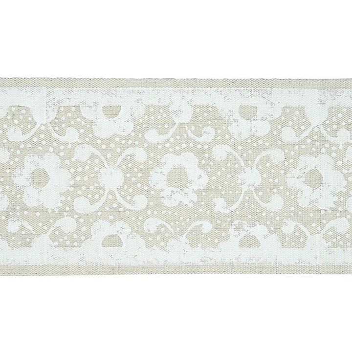 Brinda Hand Blocked Tape Ivory 79120 by Schumacher Trim Jacaranda - Fabric Carolina -