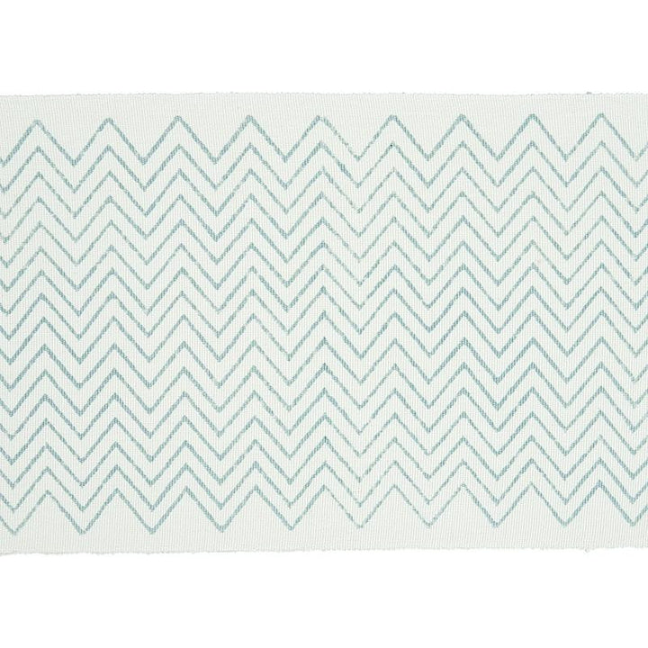 Leora Hand Blocked Tape Sky 79651 by Schumacher Trim Jacaranda 6.25" - Fabric Carolina -