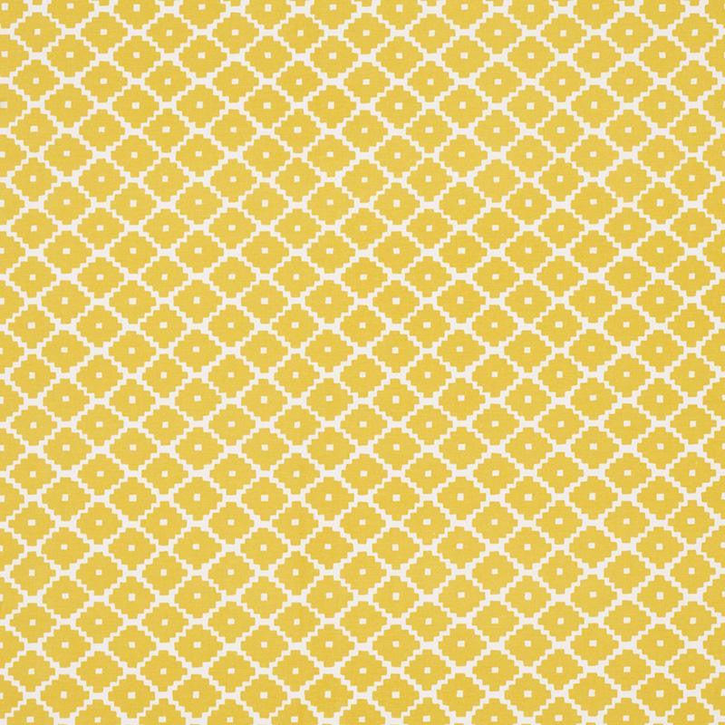 Ziggurat Yellow 174489 by Schumacher Designer Fabric Happy Together 4.5" - Swanky Fabrics -
