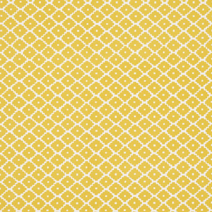 Ziggurat Yellow 174489 by Schumacher Designer Fabric Happy Together 4.5" - Swanky Fabrics -