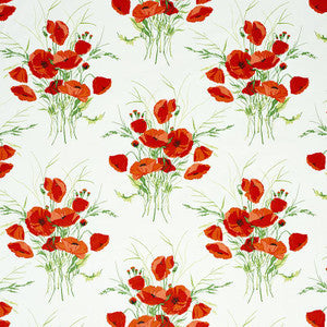 Joni Chintz Red 179061 by Schumacher Fabric