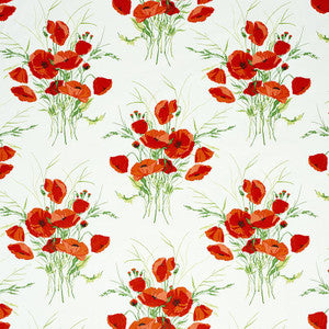 Joni Chintz Red 179061 by Schumacher Fabric