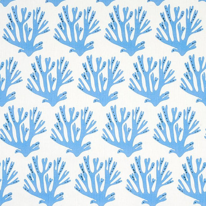 Coral Blue 179100 by Schumacher Fabric Molly Mahon 6.75" - Fabric Carolina -