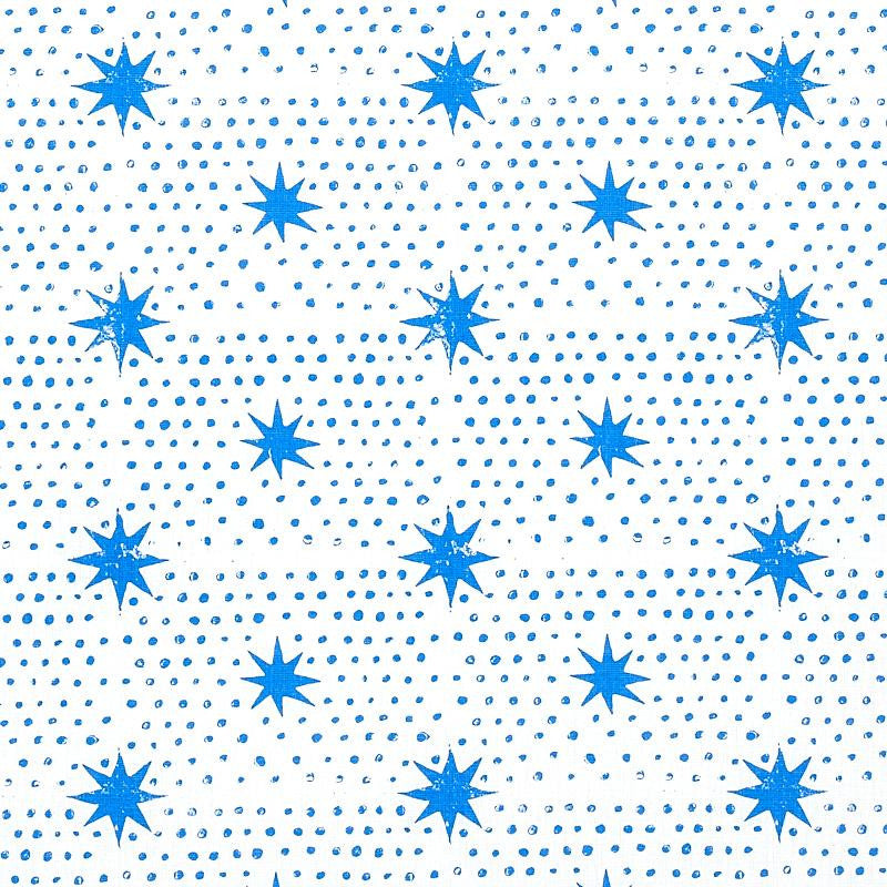Spot & Star Blue 179160 by Schumacher Fabric Molly Mahon 6.75" - Fabric Carolina -