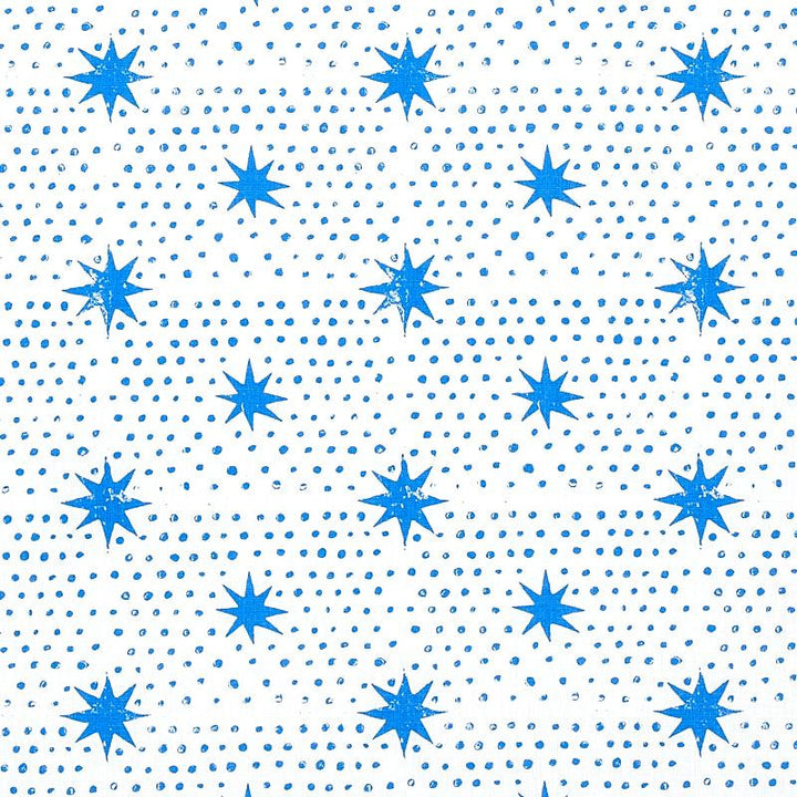 Spot & Star Blue 179160 by Schumacher Fabric Molly Mahon 6.75" - Fabric Carolina -