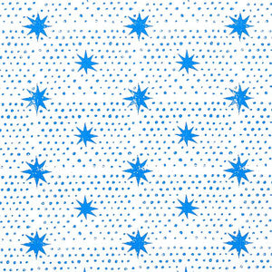 Spot & Star Blue 179160 by Schumacher Fabric