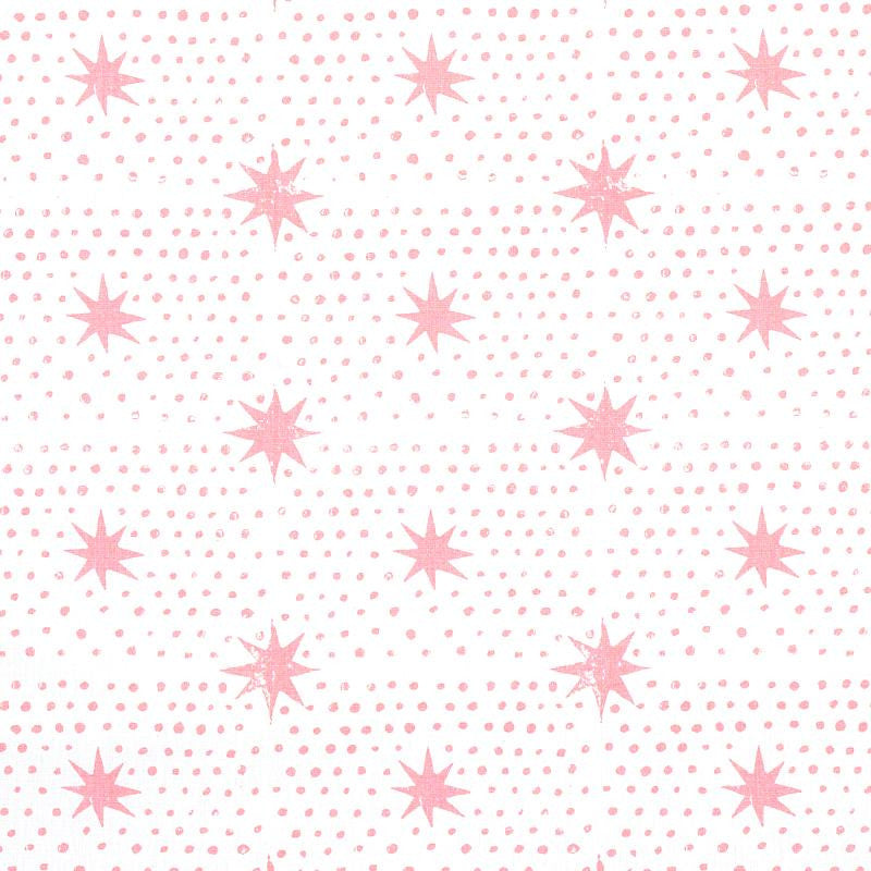 Spot & Star Pink 179162 by Schumacher Designer Fabric Molly Mahon 6.75" - Swanky Fabrics -