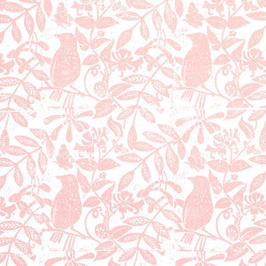 Bird & Bee Pink 179210 by Schumacher Fabric