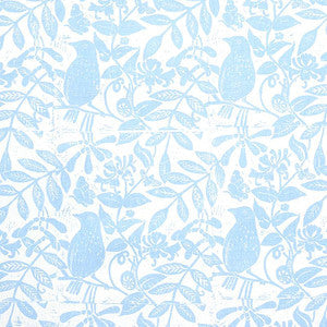 Bird & Bee Sky 179212 by Schumacher Fabric