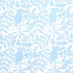 Bird & Bee Sky 179212 by Schumacher Fabric