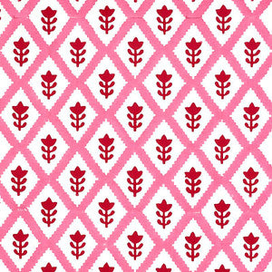 Buti Hand Block Print Pink 179231 by Schumacher Fabric
