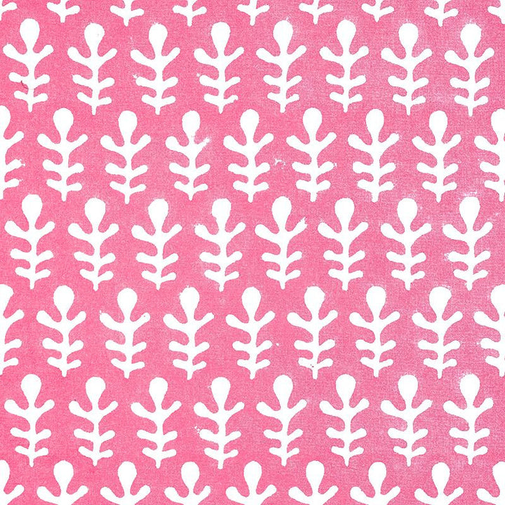 Bagru Hand Block Print Pink 179240 by Schumacher Fabric Molly Mahon 3.88" - Fabric Carolina -