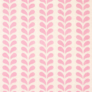 Bindi Hand Block Print Pink 179271 by Schumacher Fabric