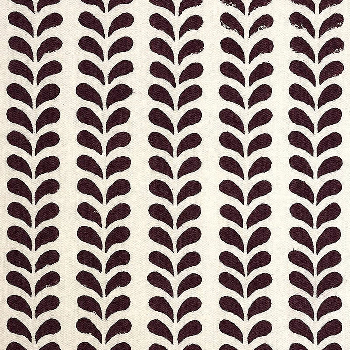 Bindi Hand Block Print Aubergine 179272 by Schumacher Fabric Molly Mahon 1.0" - Fabric Carolina -