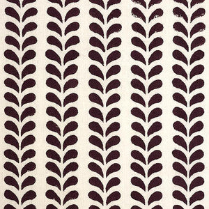 Bindi Hand Block Print Aubergine 179272 by Schumacher Fabric