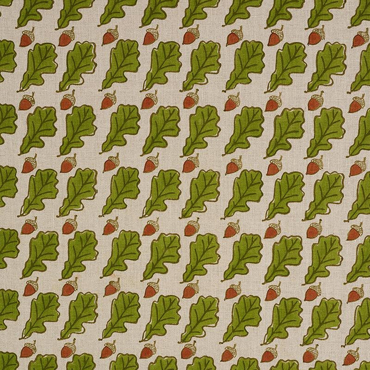 Oak Hand Block Print Green 179310 by Schumacher Fabric Molly Mahon 4.88" - Fabric Carolina -