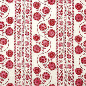 Zinnia Handmade Print Pink 179341 by Schumacher Fabric