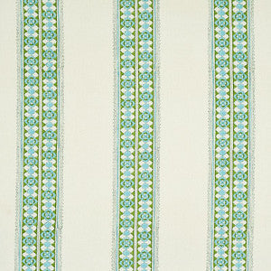 Amira Hand Blocked Print Leaf 179370 by Schumacher Fabric