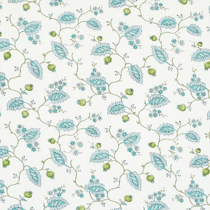 Maryam Vine Peacock 179451 by Schumacher Fabric Jacaranda 10.75" - Fabric Carolina -