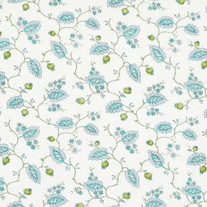 Maryam Vine Peacock 179451 by Schumacher Fabric