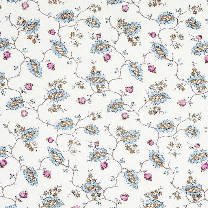 Maryam Vine Sky & Plum 179452 by Schumacher Fabric Jacaranda 10.75" - Fabric Carolina -