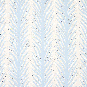 Creeping Fern Print Slumber Blue 179480 by Schumacher Fabric