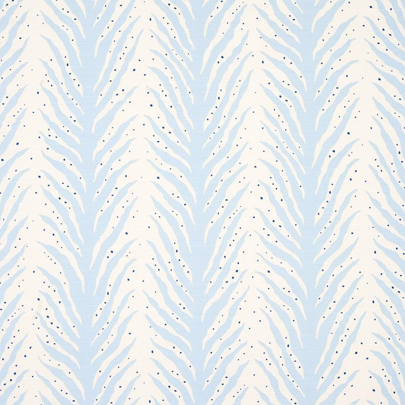 Creeping Fern Print Slumber Blue 179480 by Schumacher Designer Fabric Happy Together 27.0" - Swanky Fabrics -