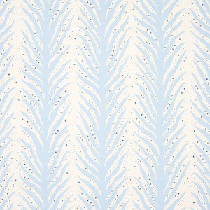 Creeping Fern Print Slumber Blue 179480 by Schumacher Fabric