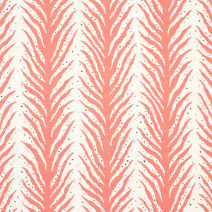 Creeping Fern Print Coral 179482 by Schumacher Fabric