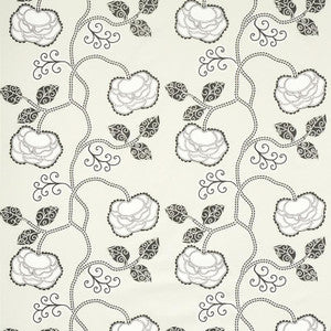 Queen Fruit Chintz Ebony Ivory 179541 by Schumacher Fabric