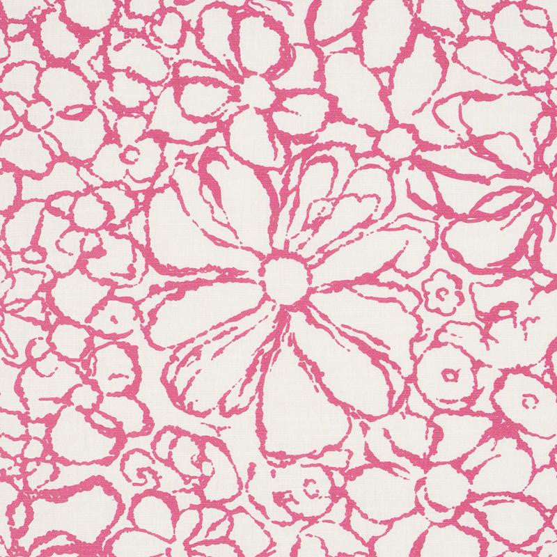 Sidonie Magenta 179552 by Schumacher Designer Fabric Happy Together 27.0" - Swanky Fabrics -