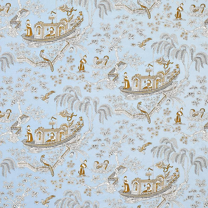 Matsudana Blue 179611 by Schumacher Fabric Schumacher Classics 54.0" - Fabric Carolina -