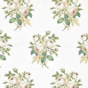 Loudon Rose Ivory 179630 by Schumacher Fabric