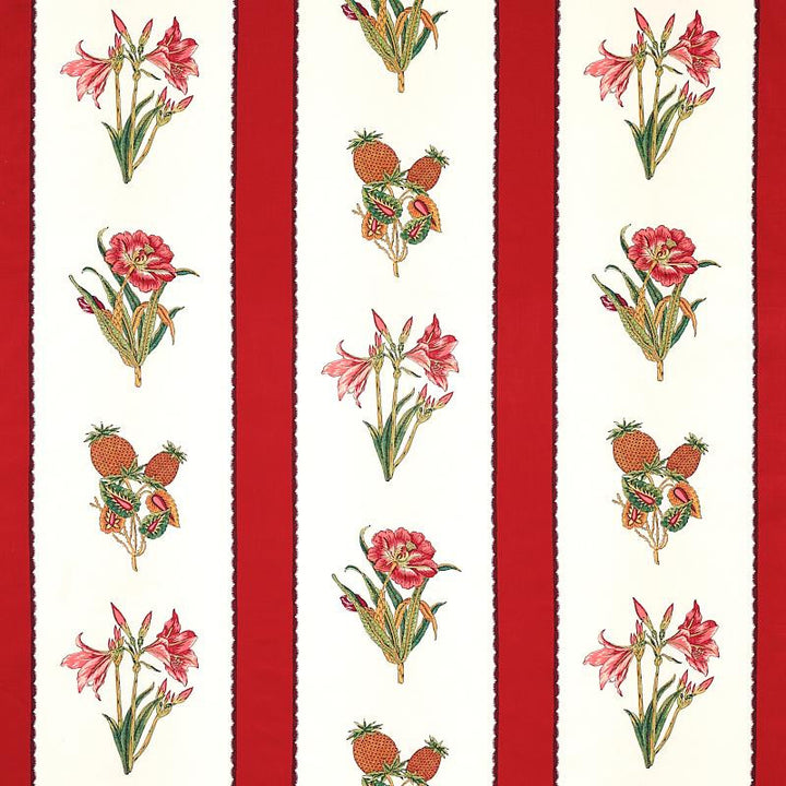 Servilia Stripe Red 179641 by Schumacher Fabric Schumacher Classics 13.5" - Fabric Carolina -