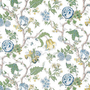 Josephine Blue 179652 by Schumacher Fabric