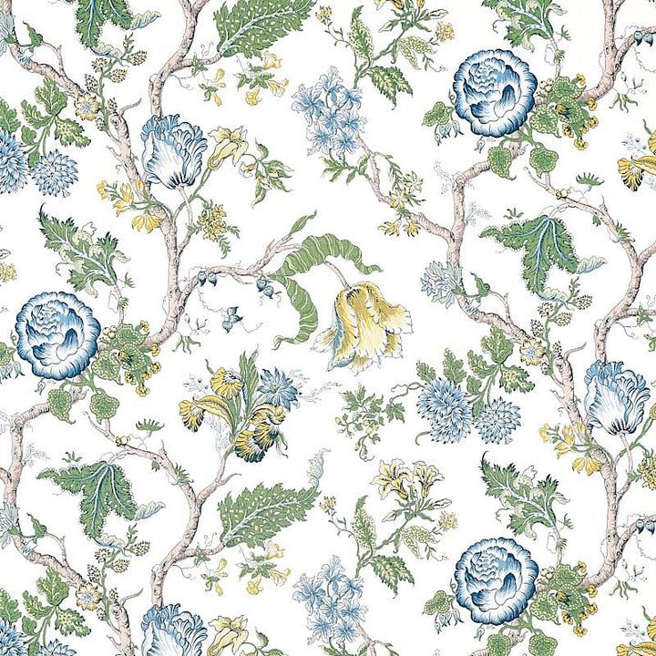 Josephine Blue 179652 by Schumacher Fabric Schumacher Classics 27.0" - Fabric Carolina -