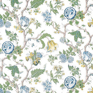 Josephine Blue 179652 by Schumacher Fabric