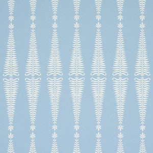 Fern Tree Ivory & Sky 2643884 by Schumacher Fabric