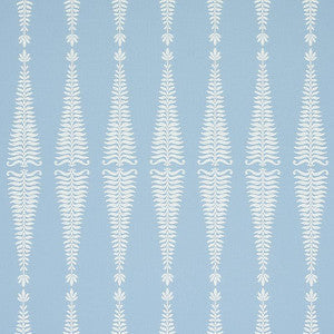 Fern Tree Ivory & Sky 2643884 by Schumacher Fabric