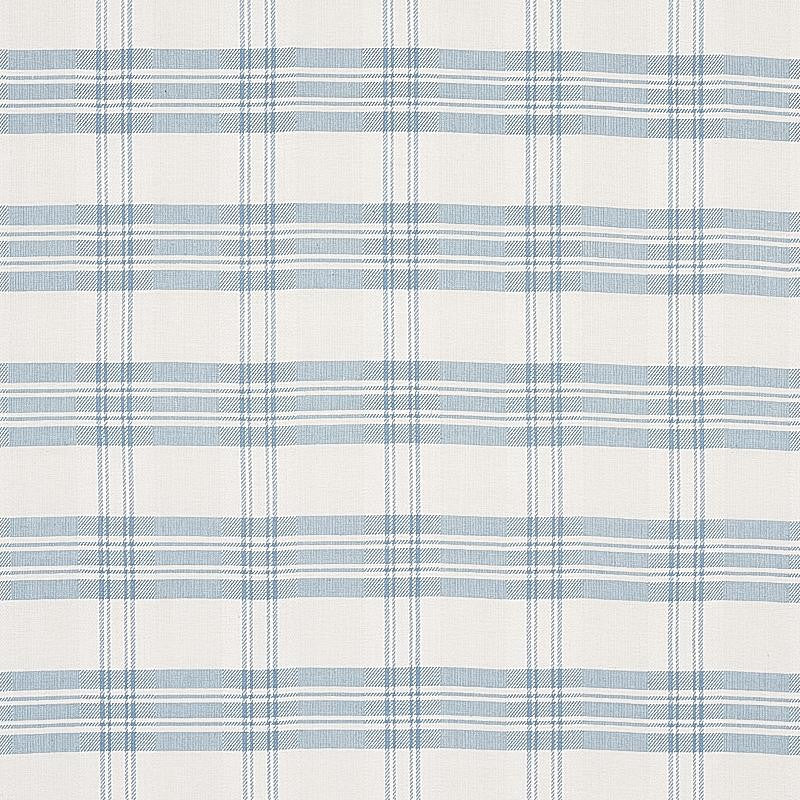 Check Rustique Sky 50205 by Schumacher Fabric A Country Life 4.25" - Fabric Carolina -