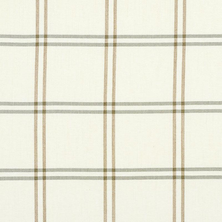 Luberon Plaid Natural 55717 by Schumacher Fabric New Traditional 5.38" - Fabric Carolina -
