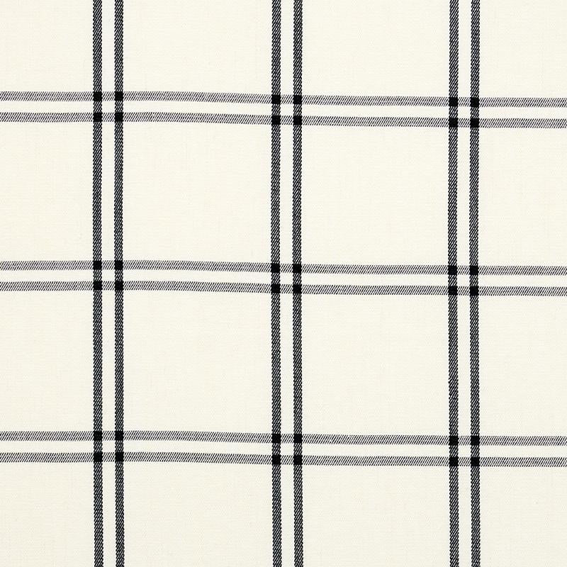 Luberon Plaid Black 55718 by Schumacher Fabric New Traditional 5.38" - Fabric Carolina -